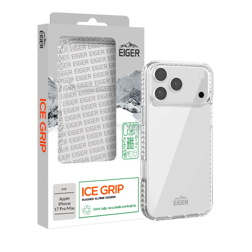 Eiger Ice Grip Case GRS for Apple iPhone 17 Pro Max in Clear