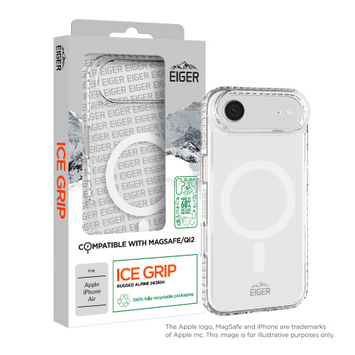 Eiger Ice Grip Magsafe Case GRS for Apple iPhone Air in Clear