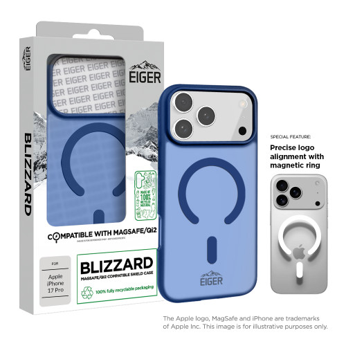 Eiger Blizzard Magsafe Case GRS for Apple iPhone 17 Pro in Navy