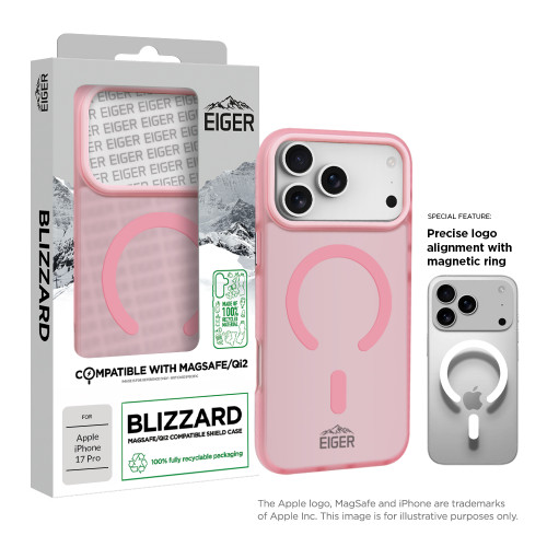 Eiger Blizzard Magsafe Case GRS for Apple iPhone 17 Pro in Pink