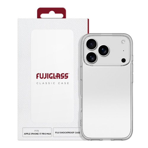 Fujiglass Classic Case for Apple iPhone 17 Pro Max in Clear