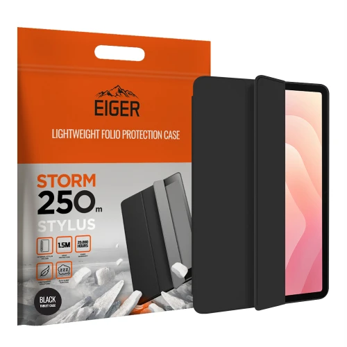 Eiger Storm 250m Stylus Case for Samsung Galaxy Tab S11 in Black