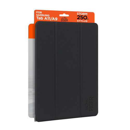 Eiger Storm 250m Stylus Case for Samsung Galaxy Tab A11/ A9 8.7 in Black in Retail Sleeve