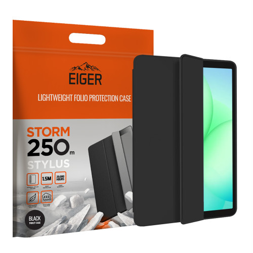 Eiger Storm 250m Stylus Case for Samsung Galaxy Tab A11+/ A9+ 11 in Black