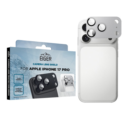 Eiger Mountain Glass LENS SHIELD for Apple iPhone 17 Pro in Silver