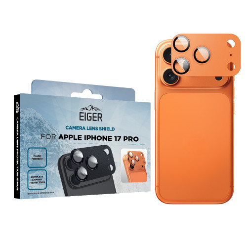 Eiger Mountain Glass LENS SHIELD for Apple iPhone 17 Pro in Orange