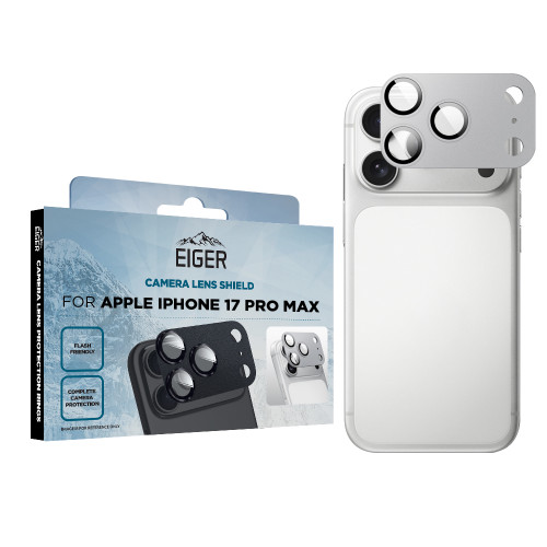 Eiger Mountain Glass LENS SHIELD for Apple iPhone 17 Pro Max in Silver