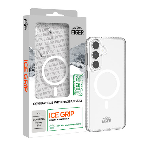Eiger Ice Grip Magsafe Case GRS for Samsung Galaxy S26 in Clear