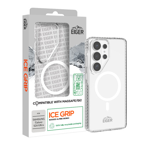 Eiger Ice Grip Magsafe Case GRS for Samsung Galaxy S26 Ultra in Clear