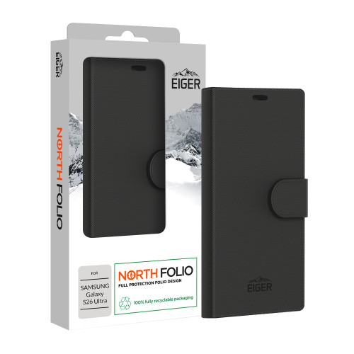 Eiger North Folio Case for Samsung Galaxy S26 Ultra in Black