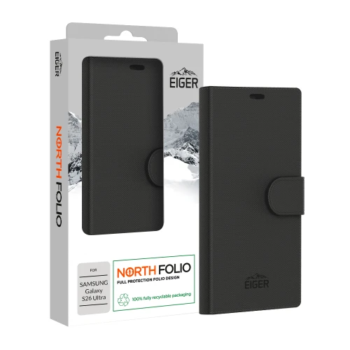 Eiger North Folio Case for Samsung Galaxy S26 Ultra in Black