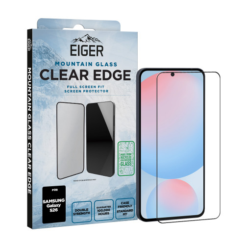 Eiger Mountain Glass CLEAR EDGE Screen Protector GRS for Samsung Galaxy S26
