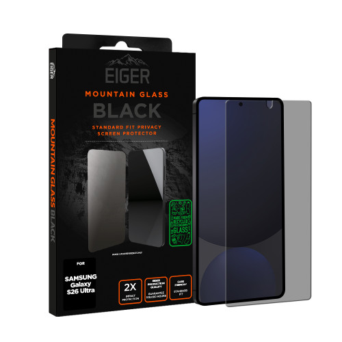 Eiger Mountain Black Privacy Screen Protector GRS for Samsung Galaxy S26 Ultra