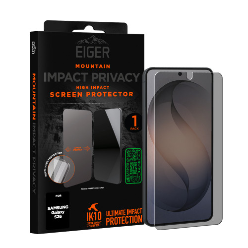 Eiger Mountain IMPACT Privacy Screen Protector GRS 1 Pack for Samsung Galaxy S26