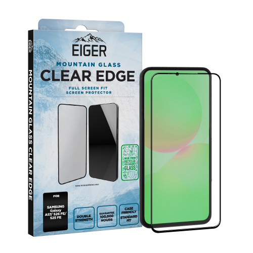 Eiger Mountain Glass CLEAR EDGE Screen Protector GRS for Samsung Galaxy A57/ S26 FE/ S25 FE