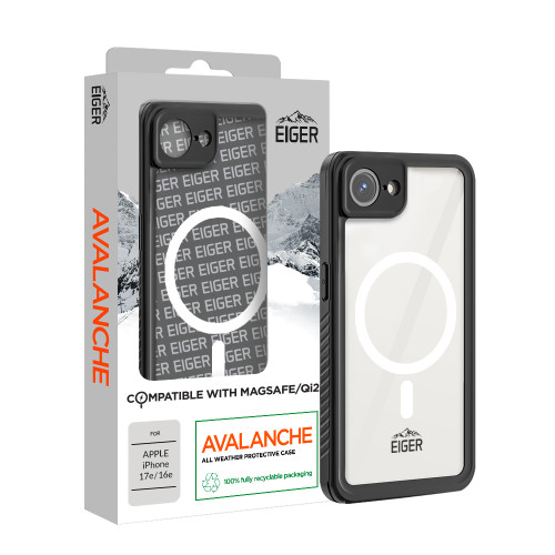 Eiger Avalanche Magsafe Case for iPhone 17e/ 16e in Black