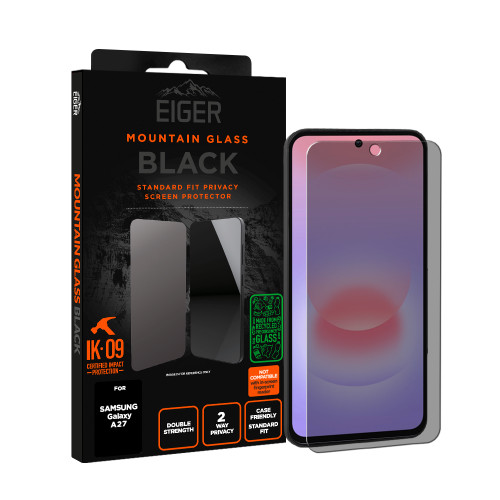 Eiger Mountain Black Privacy Screen Protector GRS for Samsung Galaxy A27