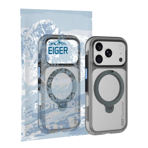 Eiger Mountaineer Magsafe Case GRS for Apple iPhone 18 Pro/ 17 Pro in Granite Grey
