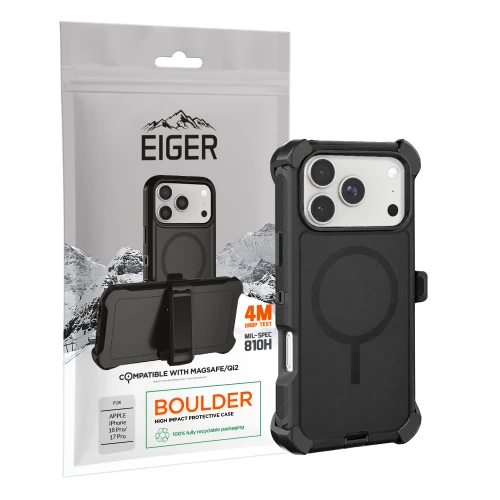 Eiger Boulder Case Magsafe for Apple iPhone 18 Pro/ 17 Pro in Black