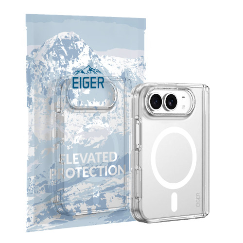 Eiger Glacier MAX Magsafe Case GRS for Apple iPhone Duo in Clear