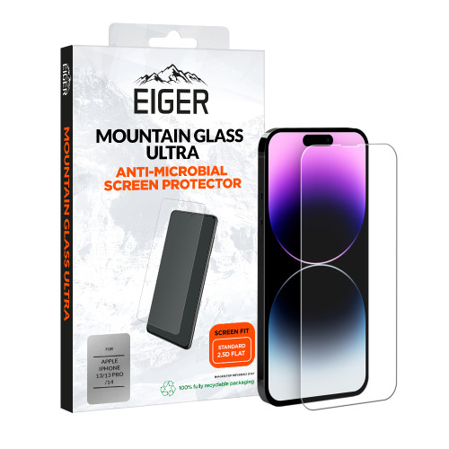 Eiger Mountain Glass Ultra Screen Protector 2.5D for Apple iPhone 16e/ 14/ 13