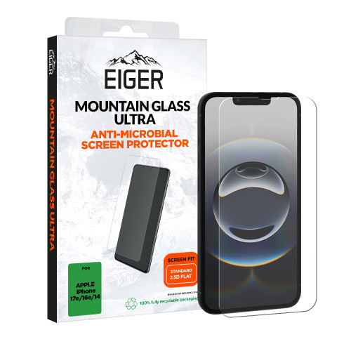 Eiger Mountain Glass Ultra Screen Protector 2.5D for Apple iPhone 17e/ 16e/ 14