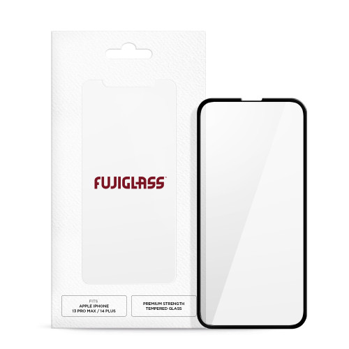 Fujiglass Screen Protector Full Screen for Apple iPhone 13 Pro Max / 14 Plus in Clear / Black