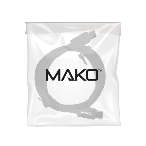Mako USB-C to USB-C 60W USB 2.0 1M Cable in Black in Bulk