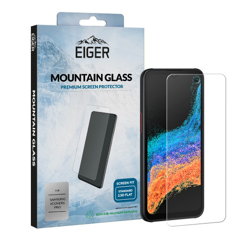 Eiger Mountain Glass Screen Protector 2.5D for Samsung Galaxy Xcover6 Pro
