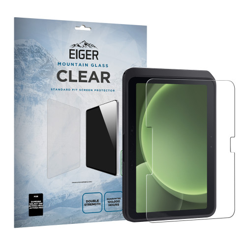 Eiger Mountain Glass CLEAR Tablet Screen Protector GRS for Samsung Galaxy Active5 Pro / Active4 Pro
