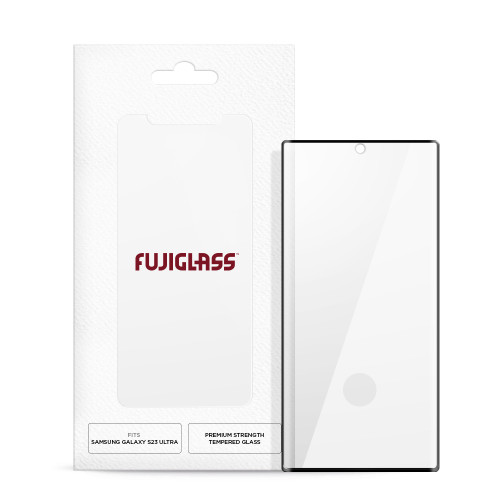 Fujiglass Screen Protector Full Screen for Samsung Galaxy S23 Ultra in Clear / Black