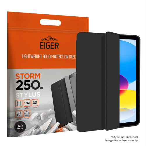 Eiger Storm 250m Stylus for Apple iPad 11 (11th Gen)/ 10.9 (10th Gen) in Black