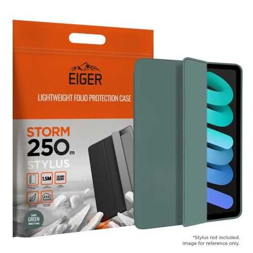 Eiger Storm 250m Stylus for Apple iPad Mini 7/ Mini 6 in Dark green