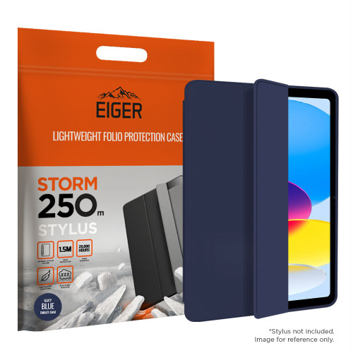 Eiger Storm 250m Stylus for Apple iPad 11 (11th Gen)/ 10.9 (10th Gen) in Navy Blue