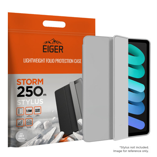 Eiger Storm 250m Stylus for Apple iPad Mini 7/ Mini 6 in Light Grey