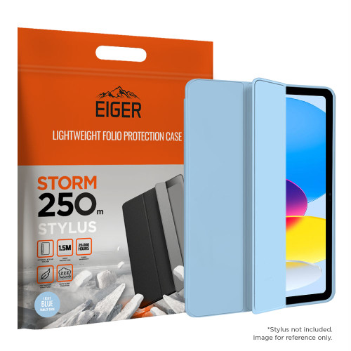 Eiger Storm 250m Stylus for Apple iPad 11 (11th Gen)/ 10.9 (10th Gen) in Light Blue