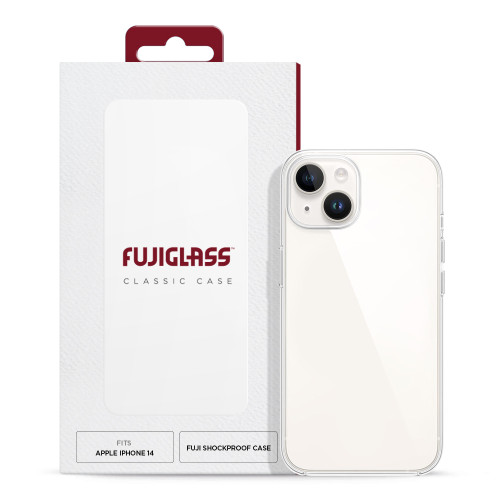 Fujiglass Classic Case for Apple iPhone 14 in Clear