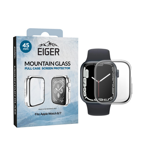 Eiger Mountain Glass Full Case for Apple Watch 9 / 8 / 7 45mm