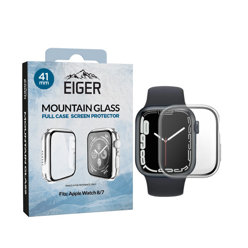 Eiger Mountain Glass Full Case for Apple Watch 9 /  8 / 7 41mm