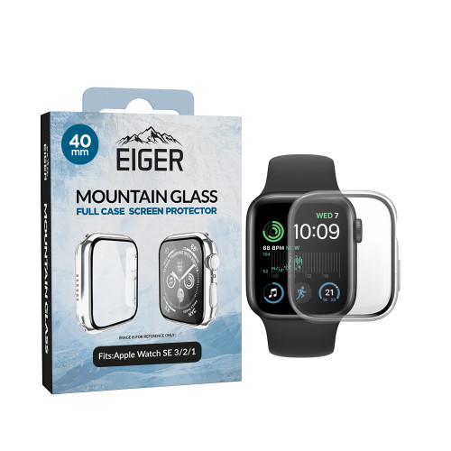 Eiger Mountain Glass Full Case for Apple Watch SE 3/ 2/ 1 40mm