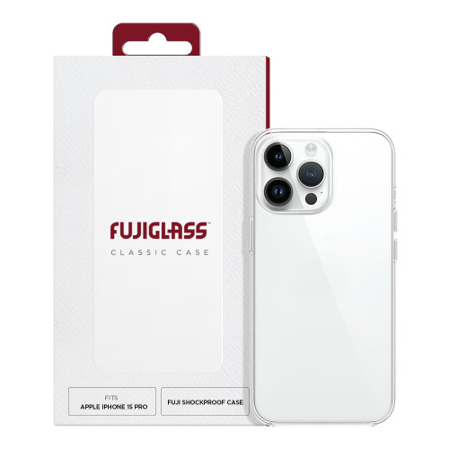 Fujiglass Classic Case for Apple iPhone 15 Pro in Clear