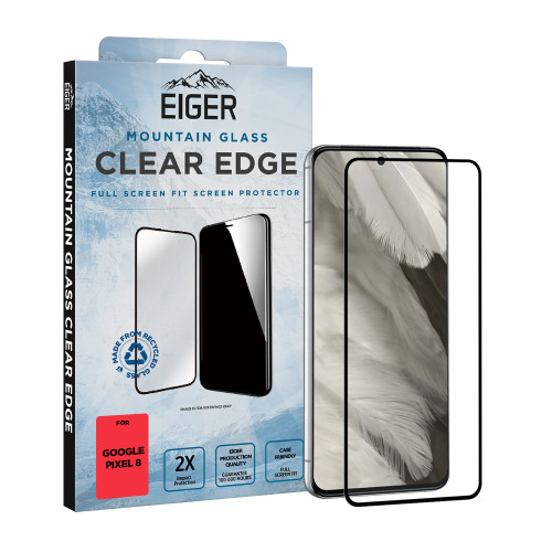 Eiger Mountain Glass CLEAR EDGE Screen Protector GRS for Google Pixel 8
