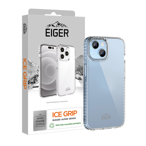 Eiger Ice Grip Case for Apple iPhone 15 Plus in Clear