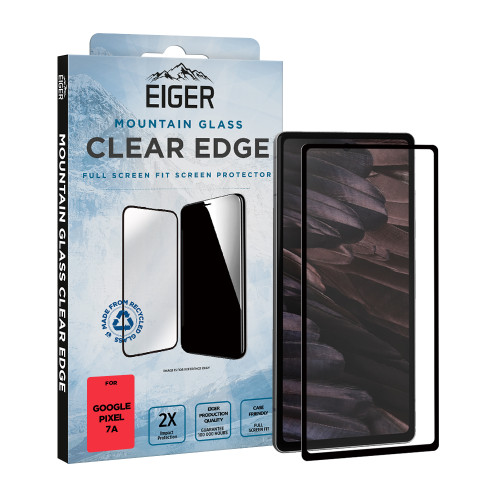 Eiger Mountain Glass CLEAR EDGE Screen Protector GRS for Google Pixel 7a