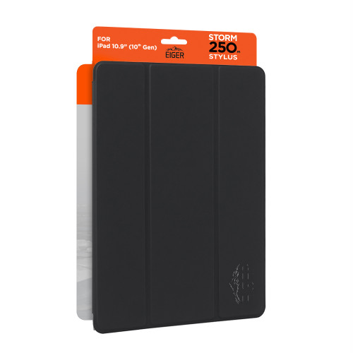 Eiger Storm 250m Stylus for Apple iPad 11 (11th Gen)/ 10.9 (10th Gen) in Black in Retail Sleeve