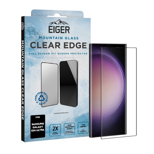 Eiger Mountain Glass CLEAR EDGE Screen Protector GRS for Samsung S24 Ultra