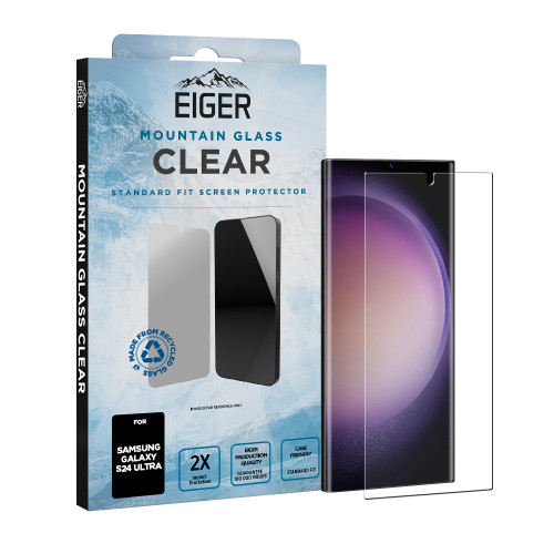 Eiger Mountain Glass CLEAR Screen Protector GRS for Samsung S24 Ultra