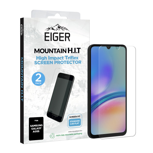 Eiger Mountain H.I.T Screen Protector (2 Pack) for Samsung A05s
