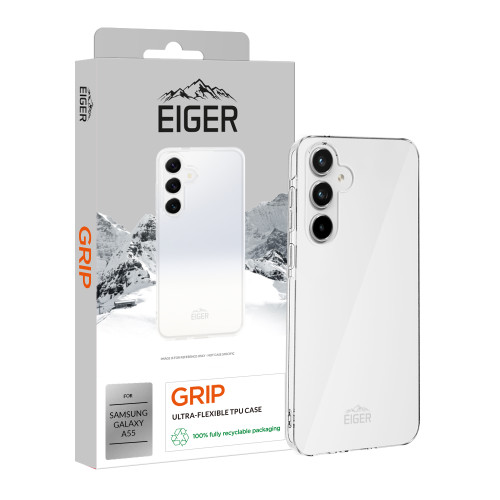 Eiger Grip Case for Samsung Galaxy A55 in Clear