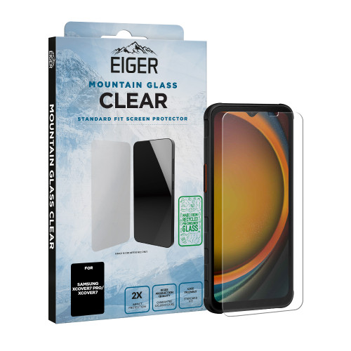 Eiger Mountain Glass CLEAR Screen Protector GRS for Samsung Xcover7 Pro/ Xcover7